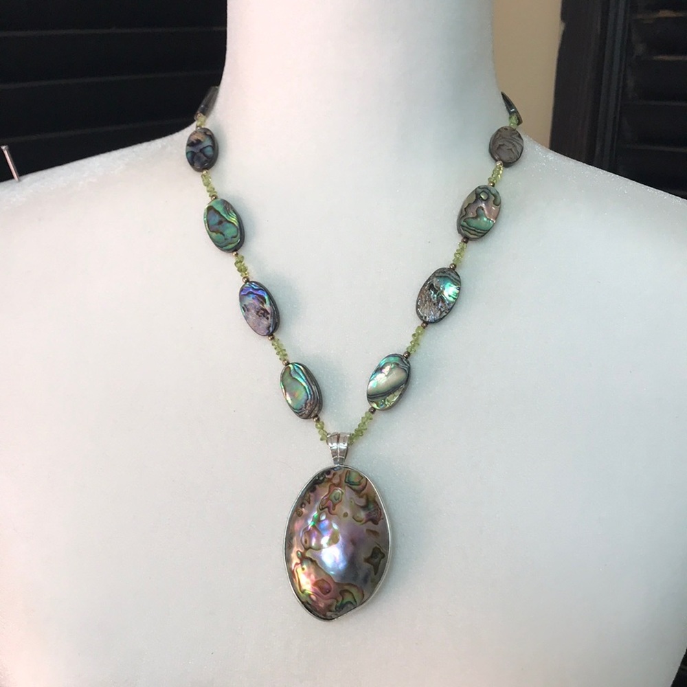 Coldwater Creek Abalone necklace‎ NWT